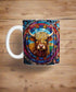 Boo Boo Highland Cow Suncatcher Artwork Ceramic Mug